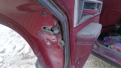 1990 Olds Eighty Eight Driver Left Rear Door Latch With Rods/Cables Oem Back