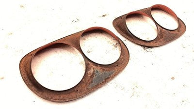1958 Gmc Chevy 300 Full Size Right Left Headlight Bezel Pair Oem Trim Door Set