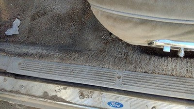 1985 Mercury Grand Marquis Driver Left Front Lower Sill Step Kick Trim Gray Oem