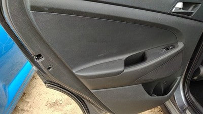16-18 Hyundai Tucson Driver Left Rear Inside Door Trim Panel Only Back Black Try