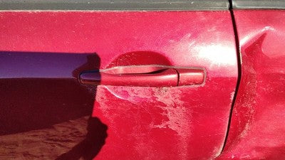 2003-2006 Mitsubishi Outlander Driver Left Rear Outside Door Handle Oem Back Red