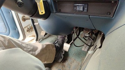 1992-1996 Gmc Van 3500 Lower Dash Under Column Knee Bolster Trim Panel Oem Blue