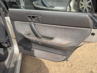 1990 Subaru Legacy Passenger Right Rear Door Trim Panel With Switches Back Gray