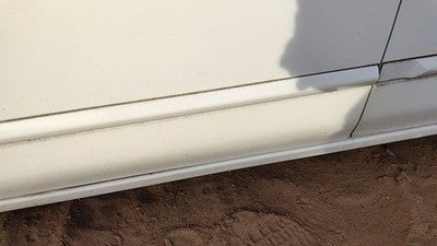 02-04 Nissan Sentra Driver Left Front Moulding From Door Trim Strip White Qm1