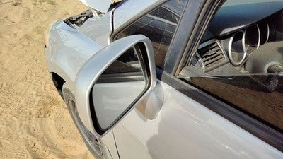 2008-2011 Nissan Versa Driver Left Power Side Mirror Door Mounted Oem Silver K23