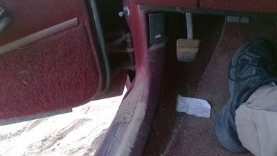 1990 Olds Eighty Eight Driver Left Lower Kick Trim Panel Oem Red