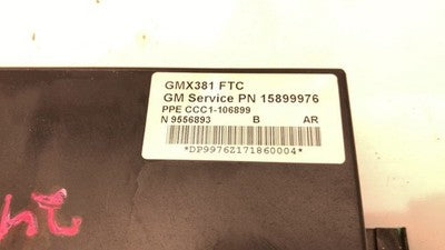 2006-2009 Pontiac G6 Convertible Top Module Computer 15899976