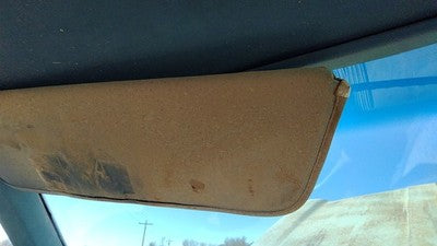 1975 Cutlass Supreme Driver Left Sun Visor Oem 2 Door Coupe Blue