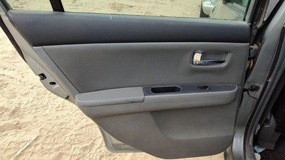 08-09 Sentra Driver Left Rear Door Trim Panel With Switches Back Charcoal W