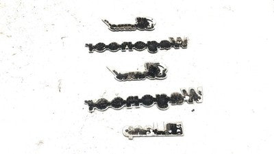 1984 Jeep Grand Wagoneer Fender Emblem Tailgate Emblem Badge Set Oem