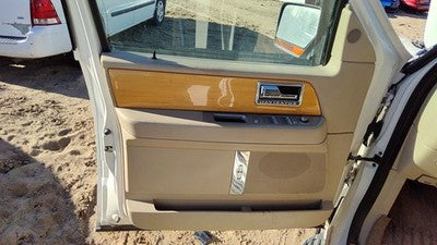 07-10 Lincoln Navigator Driver Left Front Door Trim Panel With Master Switch Tan