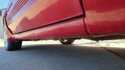 1993 Grand Prix Driver Left Lower Rocker Panel Moulding Side Skirt 2 Door Red