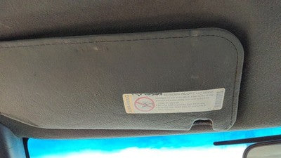 1999 S10 Pickup Driver Left Sun Visor Oem Gray 12D
