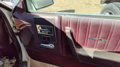 1987 Olds Ciera Passenger Right Front Door Trim Panel With Switches Red