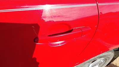2007-2016 Chevy Impala Driver Left Rear Outside Door Handle Oem Back Red 74U