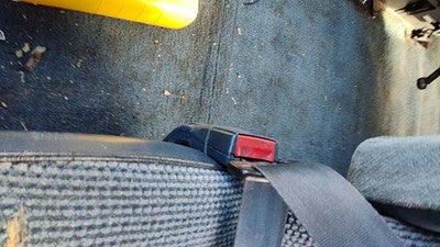 1993 Gmc Safari Driver Left Front Seat Belt Buckle Receiver Oem Blue