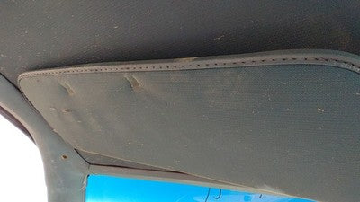 1975 Cutlass Supreme Driver Left Sun Visor Oem 2 Door Coupe Blue