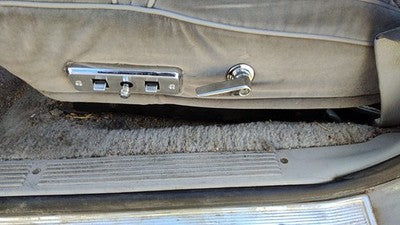 85 Mercury Grand Marquis Driver Left Power Seat Track With Motors Only Oem Gray