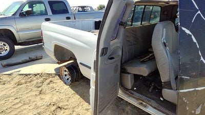 1998-2001 Ram 1500 Passenger Right Rear Door Trim Panel With Switches Back Gray
