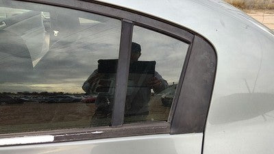 2007-2012 Nissan Sentra Driver Left Rear Vent Window Back Door Glass With Frame