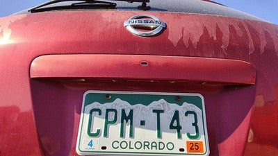 2008 Nissan Rogue License Plate Trim Surround Panel Trunk Finish A33 Venom Red