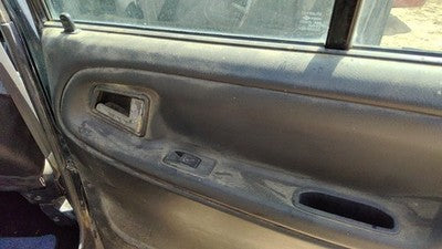 97 Suzuki Sidekick Passenger Right Rear Door Trim Panel With Switches Back Gray