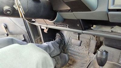 86-93 Chevy S10 Pickup Lower Dash Under Column Knee Bolster Trim Panel Dark Gray