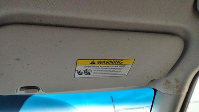 2014-2019 Kia Soul Passenger Right Sun Visor Oem 85220B2240eq