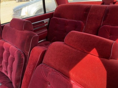 1986 Olds 88 Pair Of Front Headrests Oem Left Right Set Seat Red