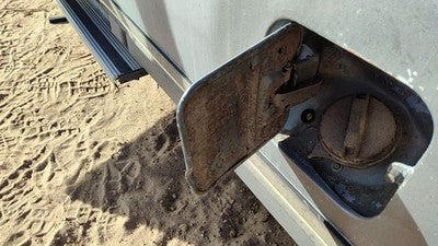 1989 F250 Pickup Fuel Tank Door With Hinge Gas Lid Oem Filler Gray