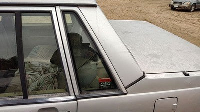 1985-1992 Volvo 740 Driver Left Rear Quarter Glass Back Side Window Oem 13699228