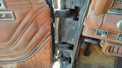 1984-1991 Jeep Grand Wagoneer Driver Left Upper Lower Door Hinge Pair Set Oem