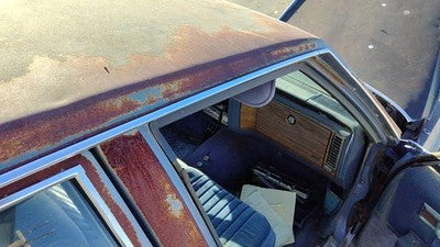 1984 Deville Sedan Passenger Right Drip Rail Molding Chrome Trim Above Doors Oem