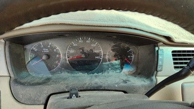 06-16 Chevy Impala Trim Bezel Around Speedometer Dash Surround Panel Neutral 52C