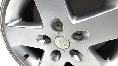 07-18 Jeep Wrangler 17 Aluminum Wheel Factory Rim 5 Spoke Silver Painted Color