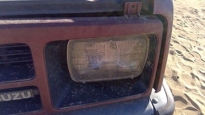 1981-1987 Isuzu Pup Pickup Driver Left Head Light Oem Front Lamp With Bracket