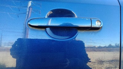 05-09 Hyundai Tucson Driver Left Front Outside Door Handle Oem Nautical Blue Ol