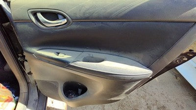 15-19 Sentra Passenger Right Rear Door Trim Panel With Switches Back Charcoal G
