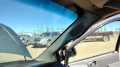 07 Caravan Passenger Right A Pillar Trim Windshield Post Panel Oem Slate Gray D5