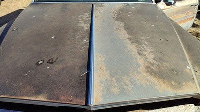 1984 Deville Sedan Center Chrome Trim Strip From Hood Oem