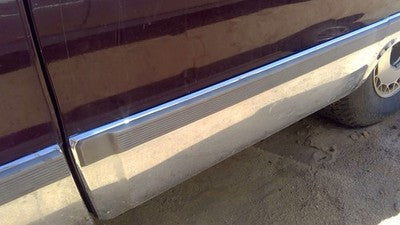 93 Cadillac Fleetwood Driver Left Rear Moulding From Door Back Trim Lower Chrome