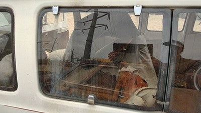 1971-1977 Dodge Van B200 Driver Left Rear Quarter Glass Back Side Window Oem