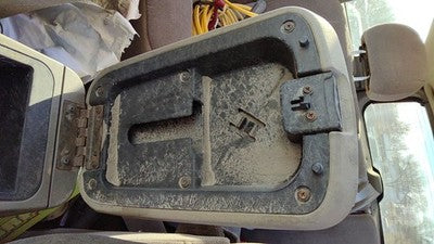 2000-2004 Jeep Grand Cherokee Center Console Lid Only Arm Rest Fold Down Gray