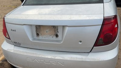 04-07 Ion License Plate Trim Surround Panel Oem Tail Trunk Finish Silver 13U