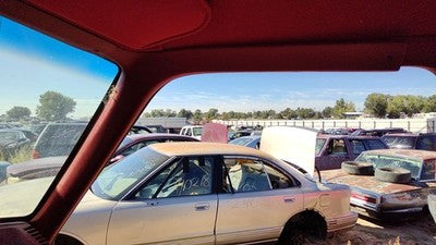 1989 Ford F150 Passenger Right A Pillar Trim Windshield Post Panel Oem Red