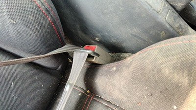 2000 Civic Hx Coupe Passenger Right Front Seat Belt Buckle Receiver Oem Gray