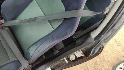 02-05 Civic Hatchback Si Driver Left Front Seat Belt Retractor Shoulder Black Bk