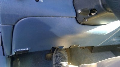 1995-1997 Ford Explorer Lower Dash Under Column Knee Bolster Trim Panel Oem Blue