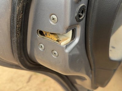 05-09 Legacy Outback Driver Left Rear Door Latch With Rods/Cables Oem Back