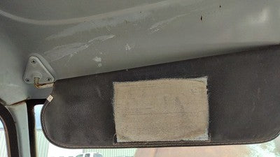 1986 Dodge Ram W250 Driver Left Sun Visor Oem Gray